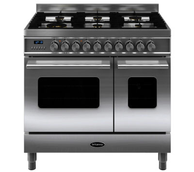 BRITANNIA  Delphi 90 RC9TGDES Duel Fuel Range Cooker - Stainless steel